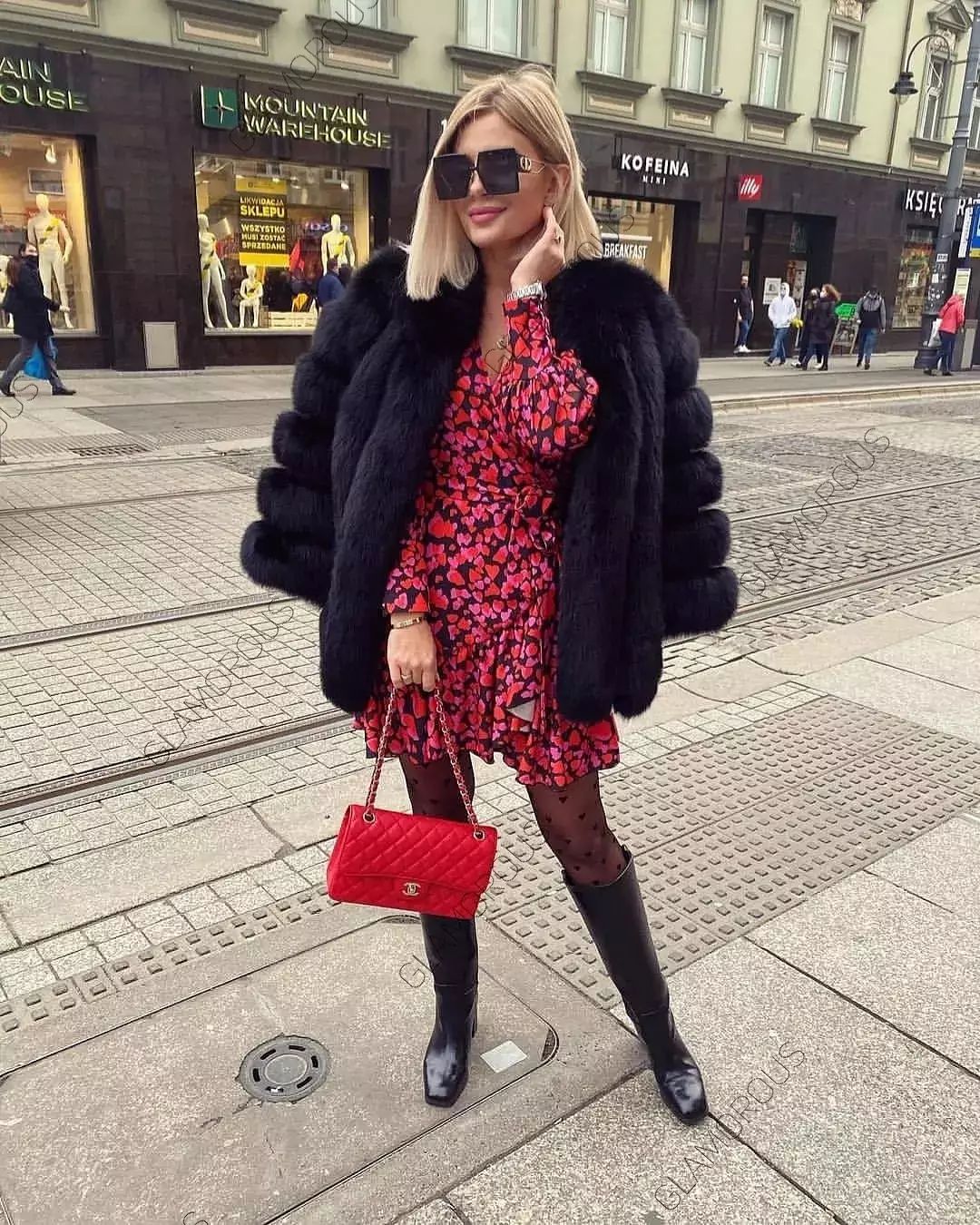 Full Fox Fur Genuine Leather Jacket