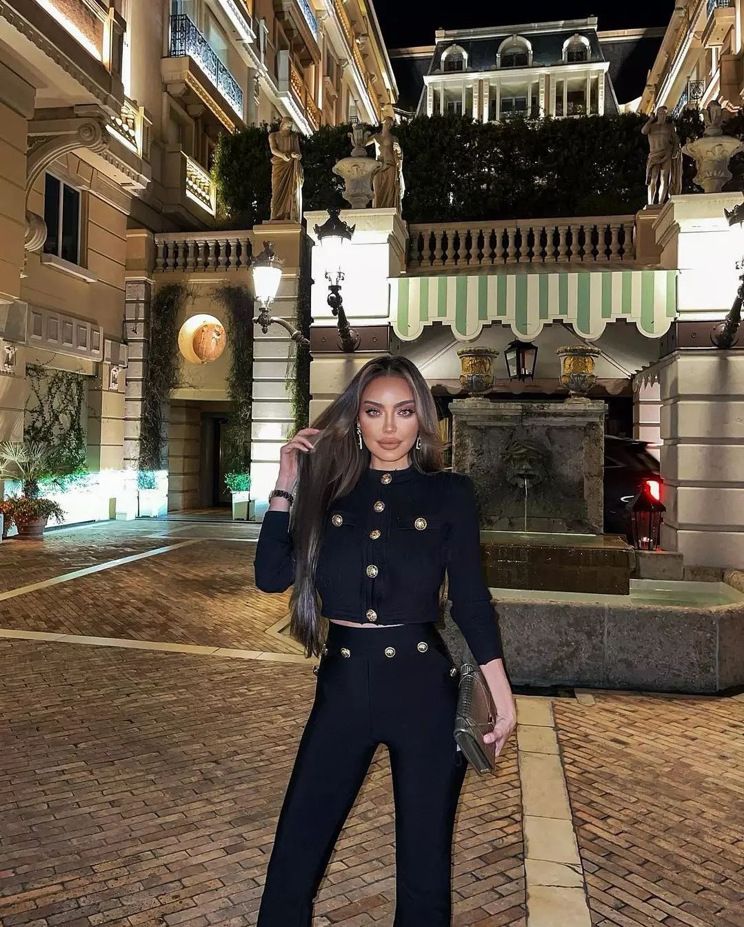 Conjunto dos piezas Melissa negro