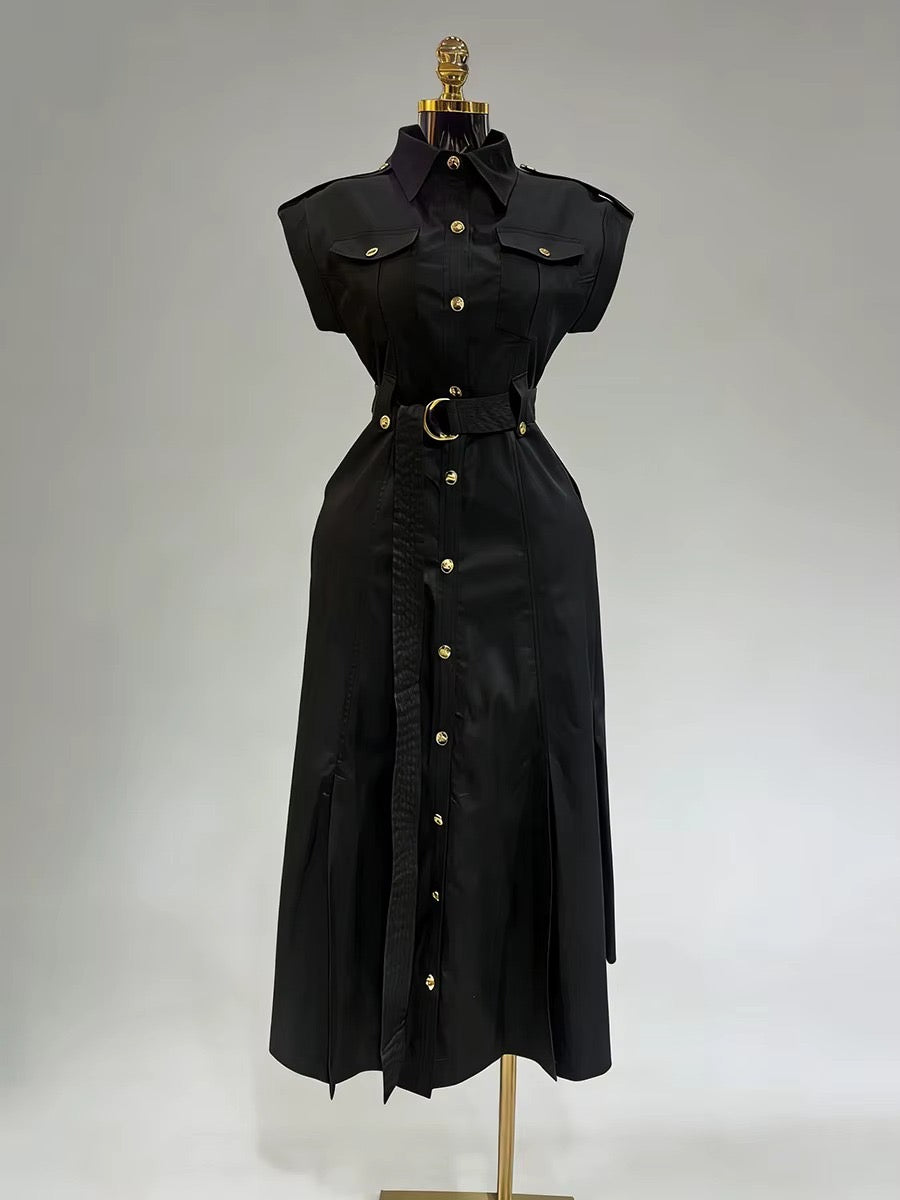 Midnight Command Midi Dress