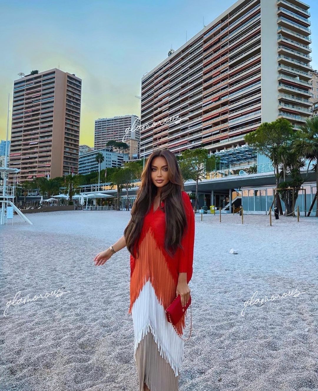 Abito patchwork con nappe