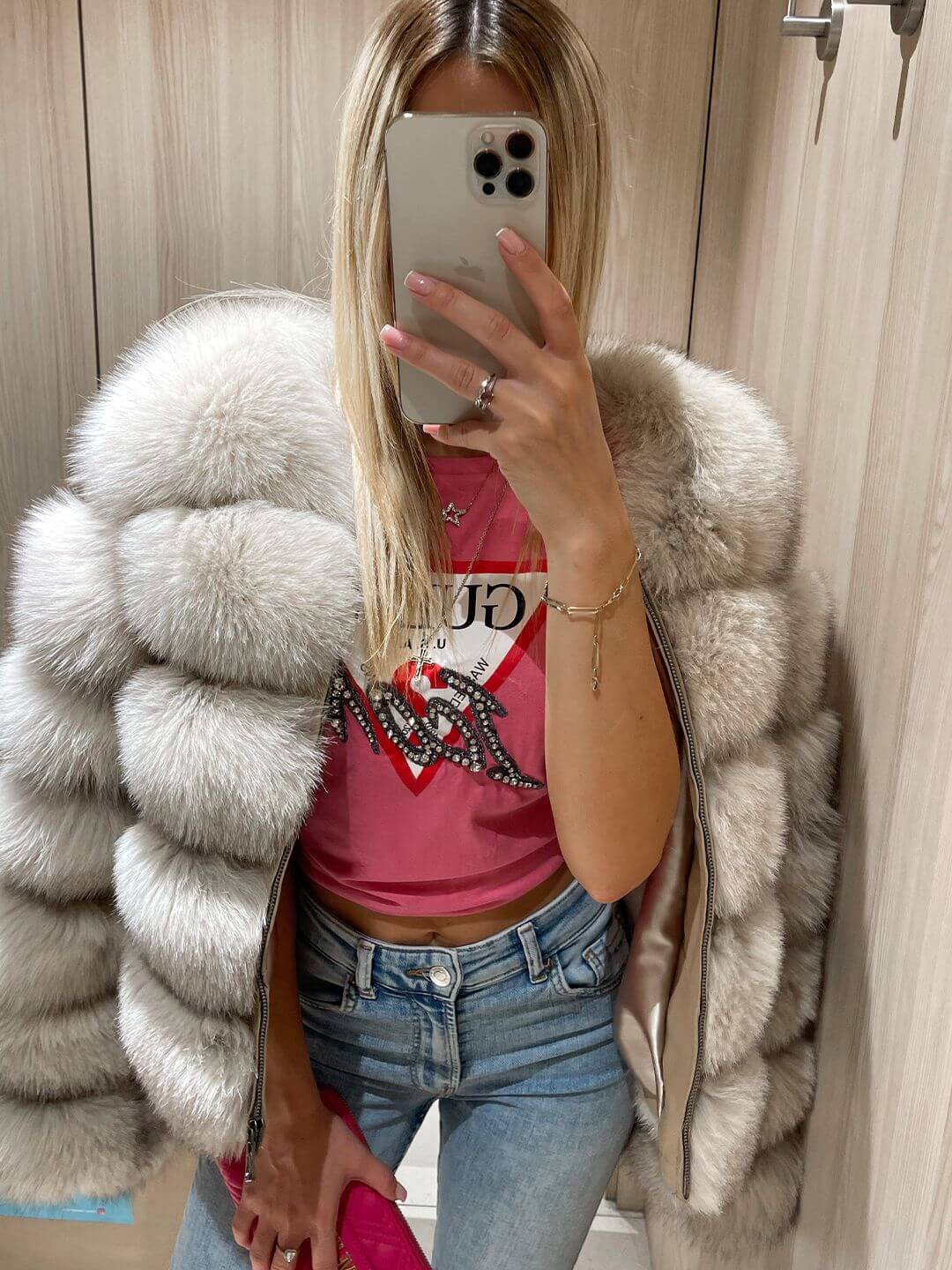 CHAQUETA DE PIEL GENUINA DIVINE ZORRO