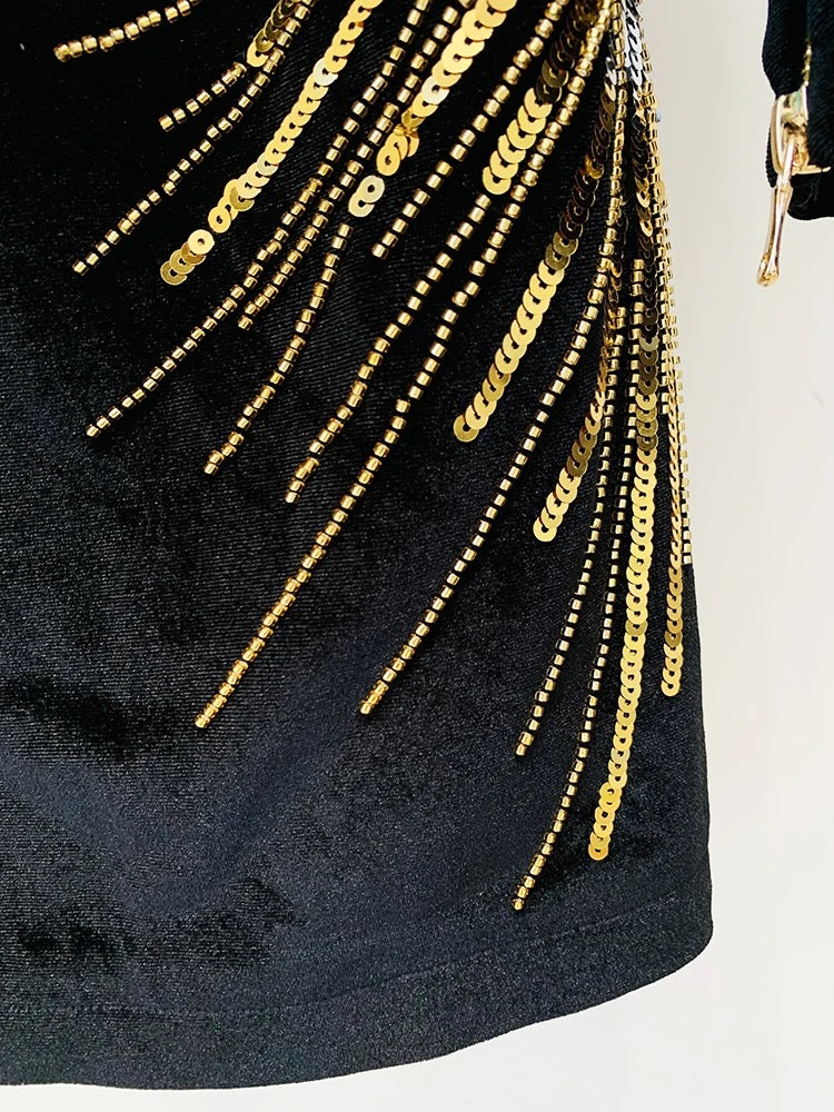 Bling Velvet Dress
