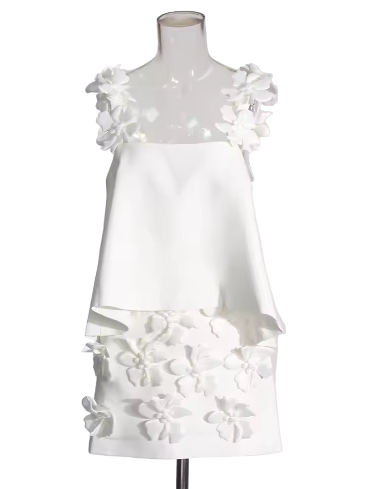 Square Neck Sleeveless Top & High Waist Bodycon Skirt Two-Piece Set