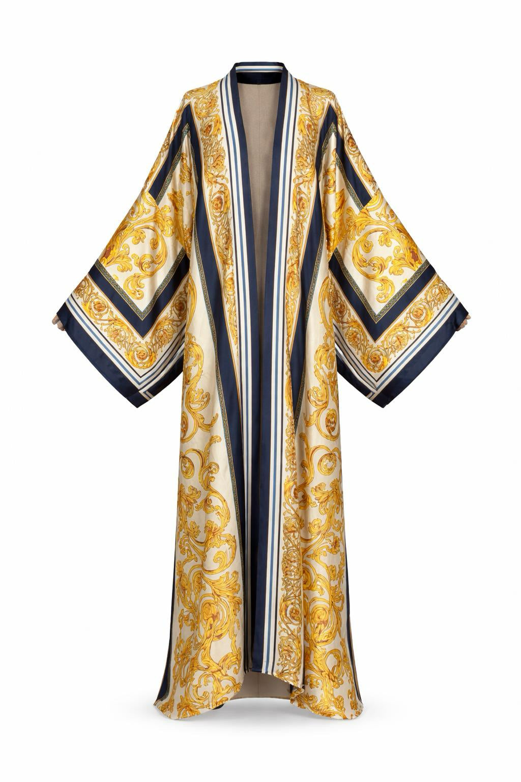 Nada Printed Silk Abaya