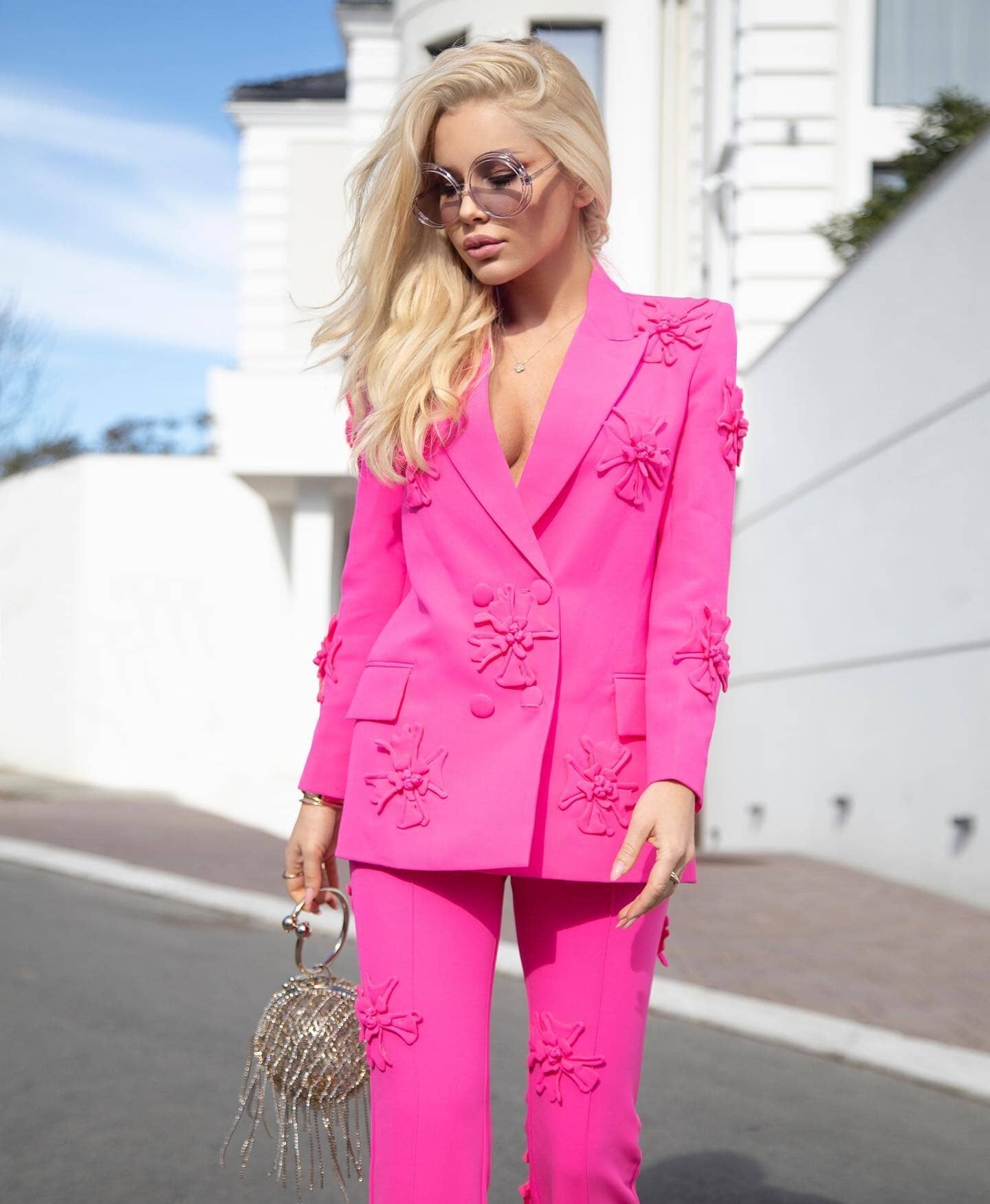 Conjunto dos piezas Lilly rosa