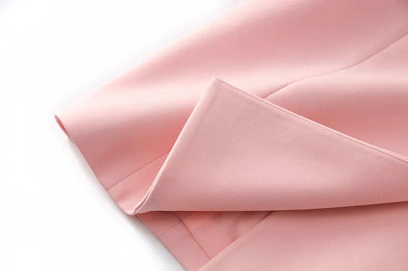 Vestido estilo blazer Paola en rosa