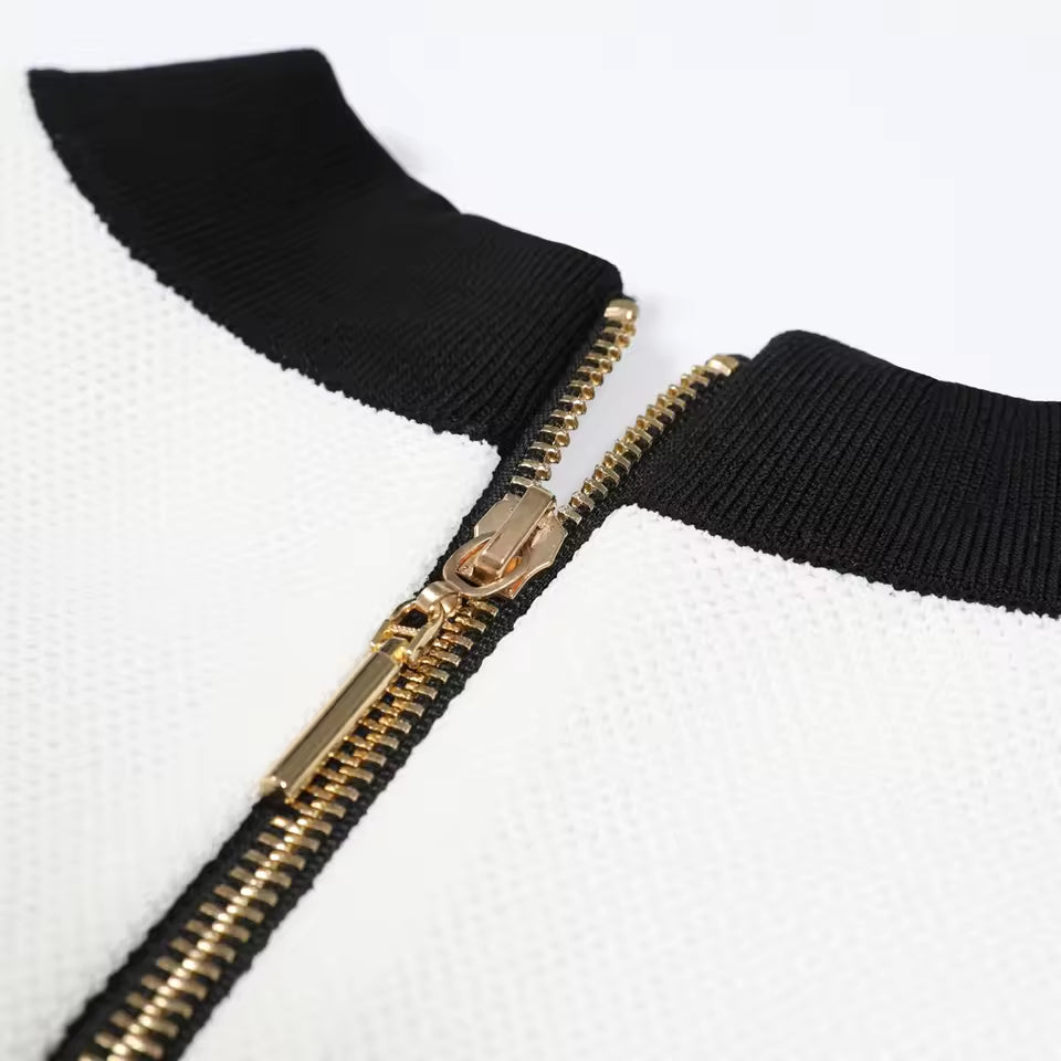 Sleeveless Button Front Slim Fit Short Knit Dress