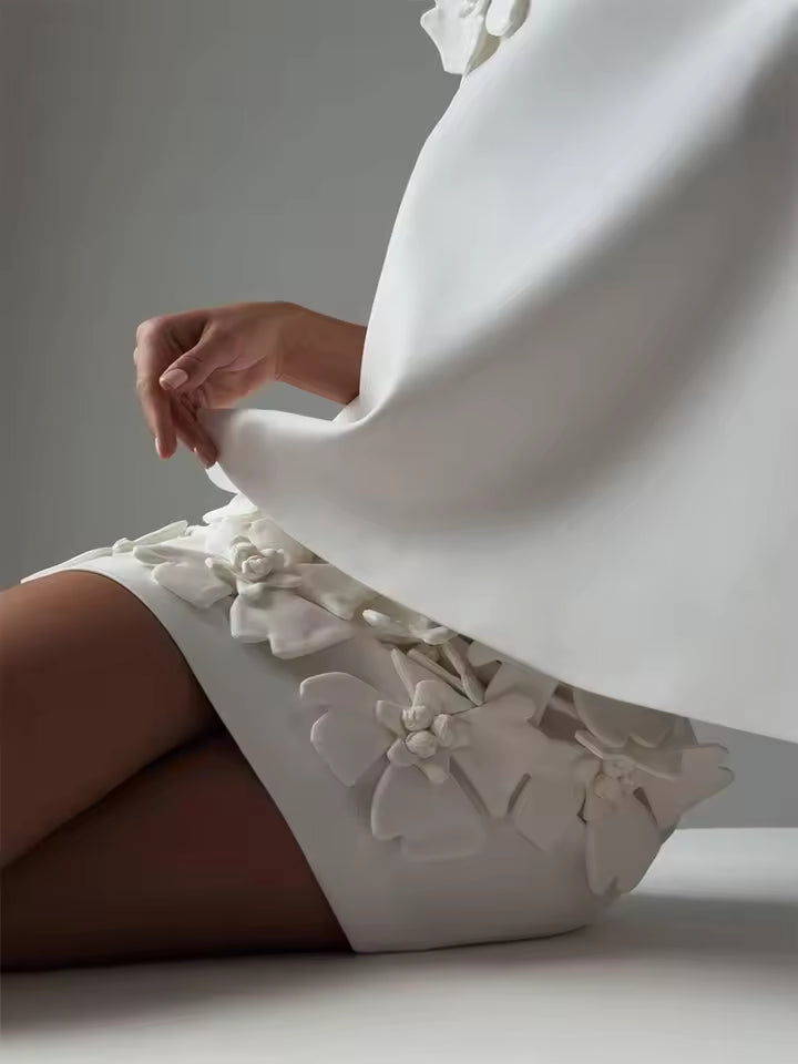 Square Neck Sleeveless Top & High Waist Bodycon Skirt Two-Piece Set