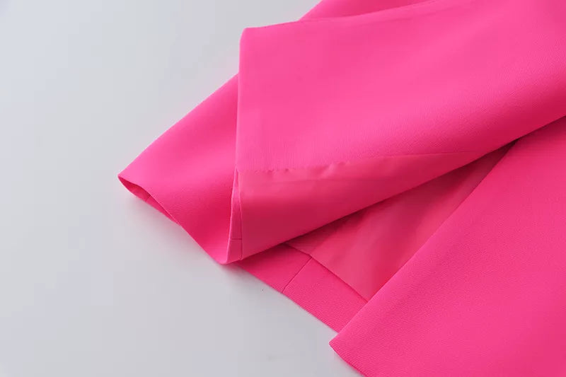 Vestido Paola Blazer en Fucsia/Verde