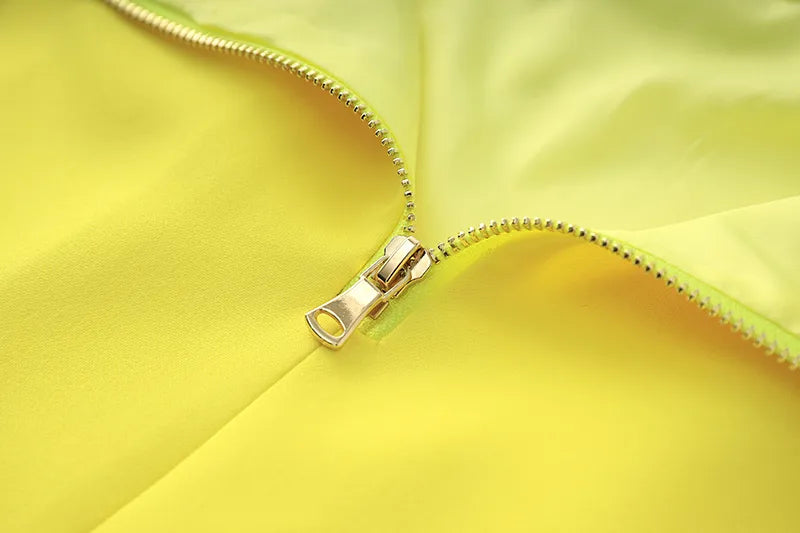 Two-Piece Skirt Set in yellow