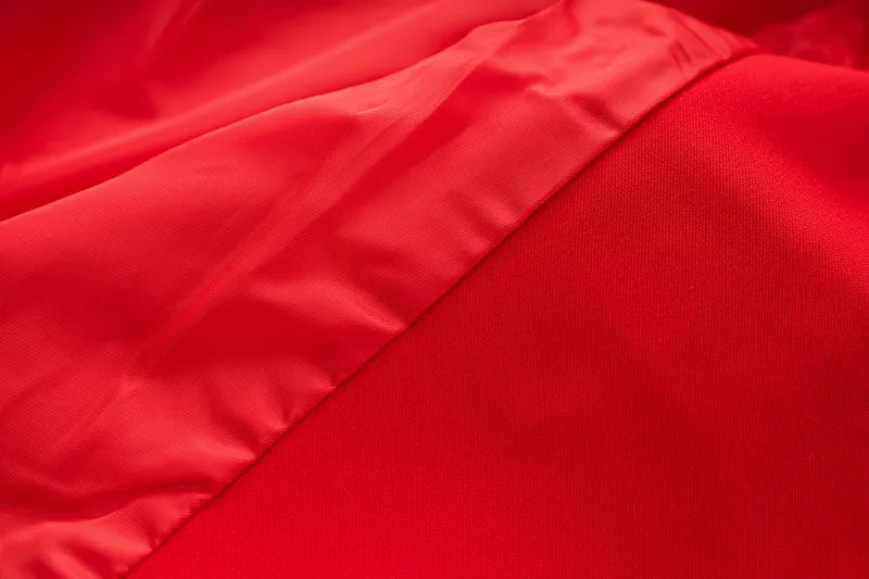 Set gonna due pezzi in rosso