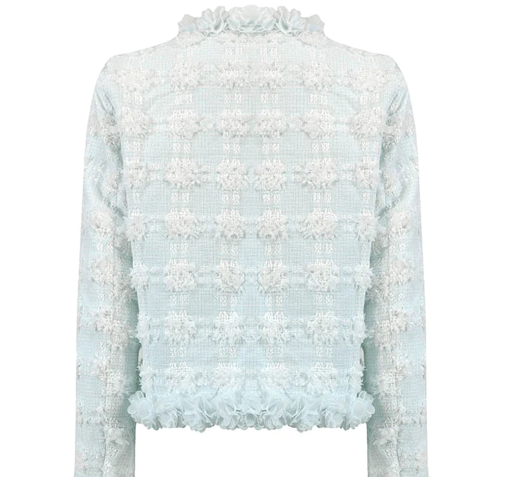 Tweed Blazer in mint