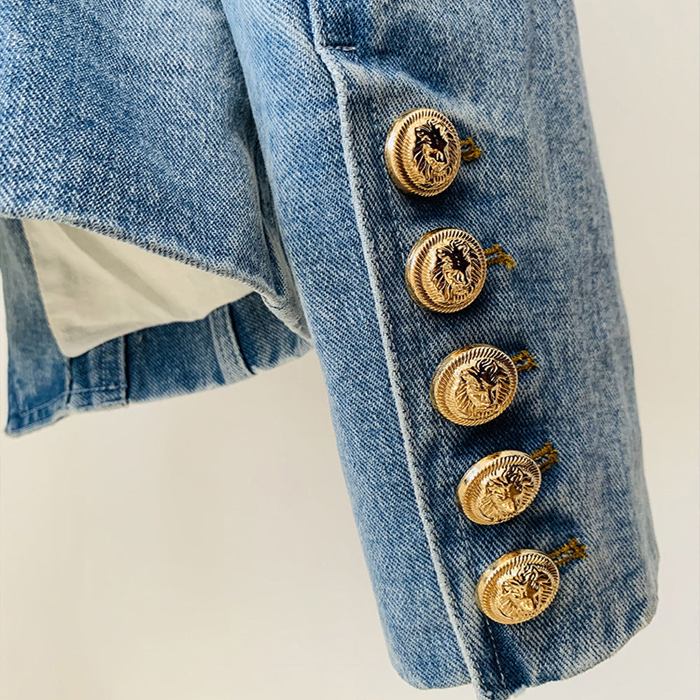 BLAZER IN DENIM DOPPIOPETTO