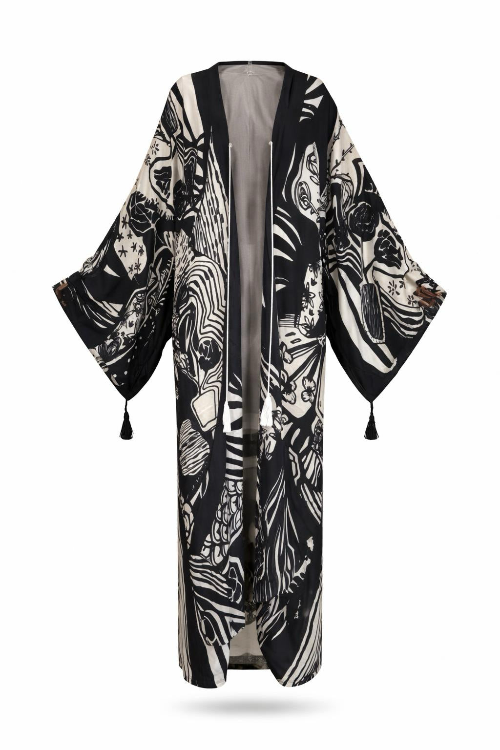 Reem Abstract Silk Abaya