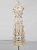 Floral Garden Lace Maxi Dress