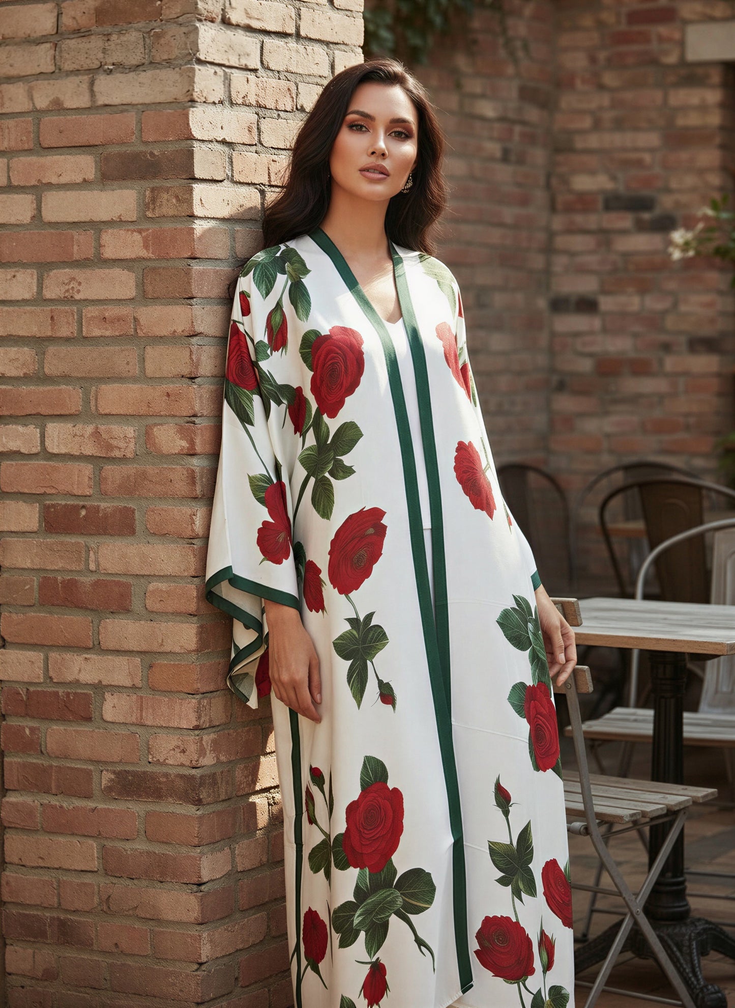 Heba Heritage Silk Kaftan Abaya
