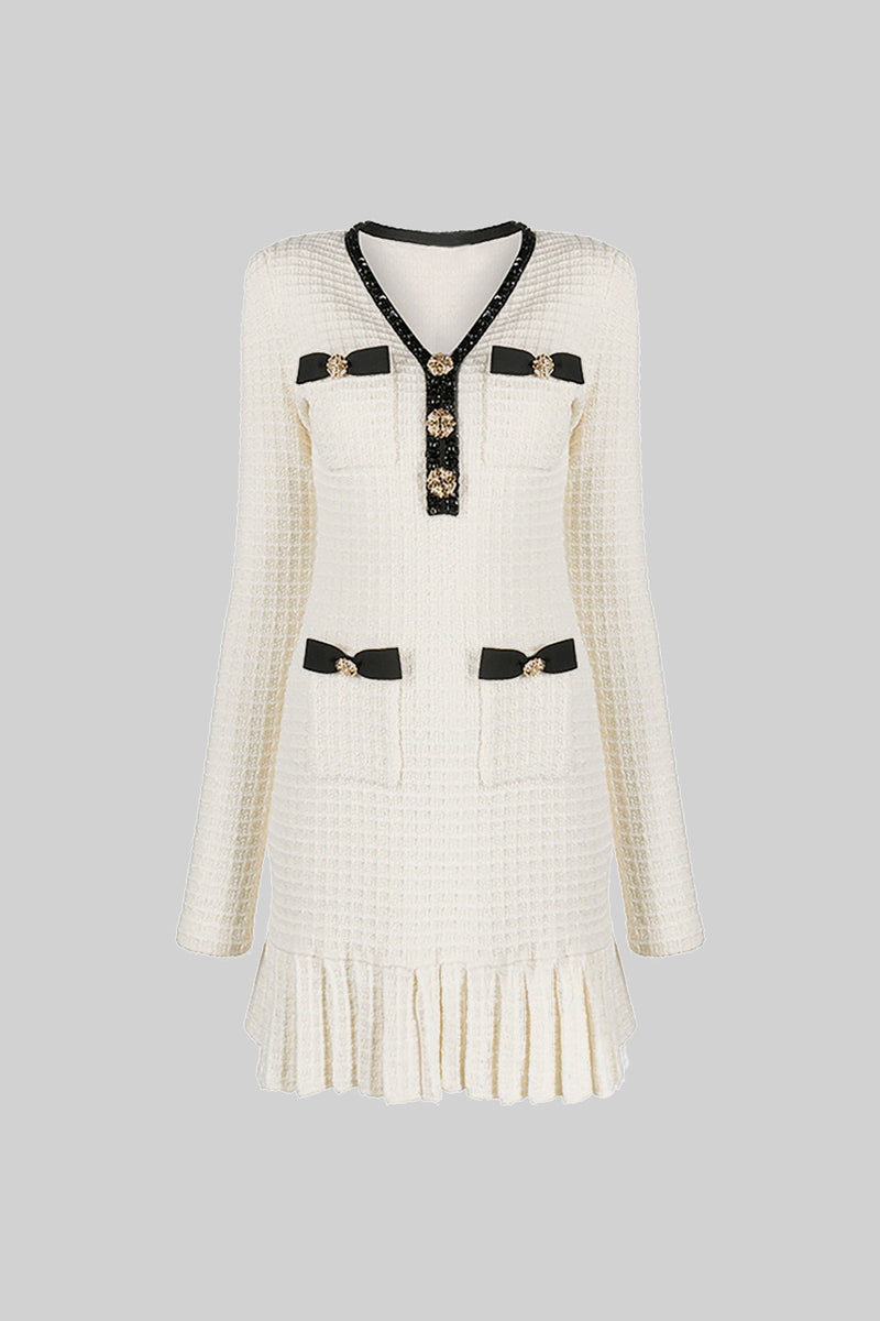 Marla Embellished Knit Mini Dress