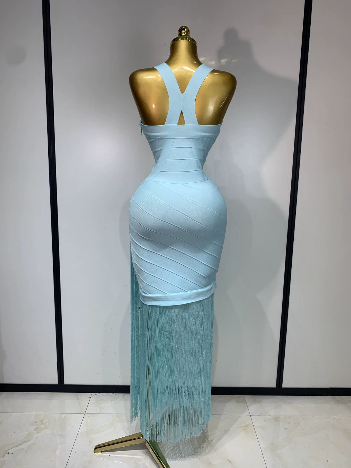 Aurora Fringe Bandage Dress
