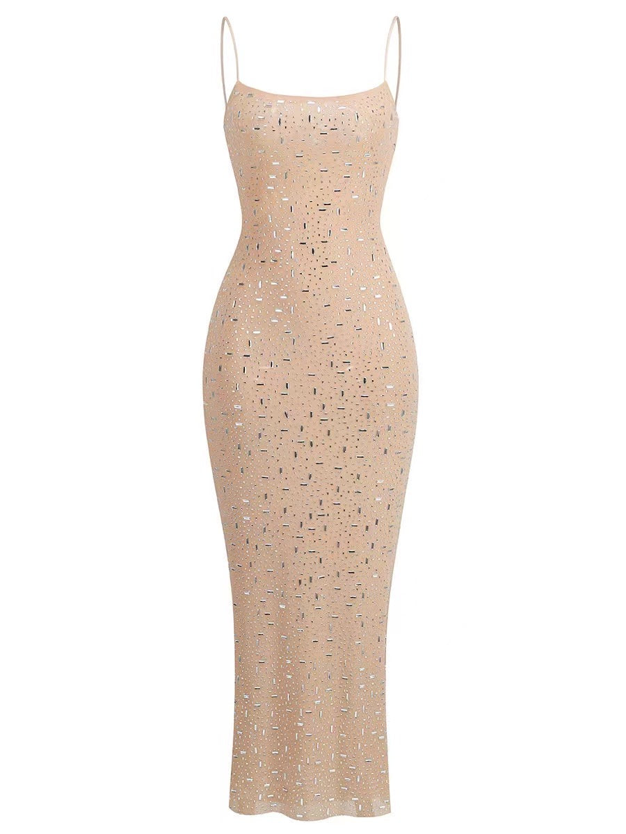 Mira Embellished Midi Evening Dress