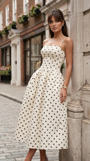Polka Dot Midi Dress