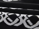 Black & White Knit Bandage Mini Dress