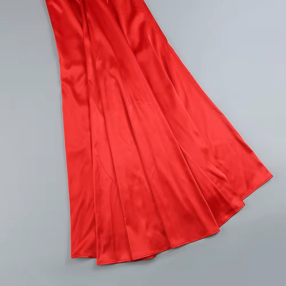 Clara Red Evening Dress