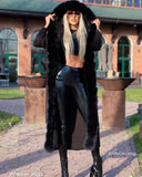 Fox Fur Cashmere/Knit Cardigan in black