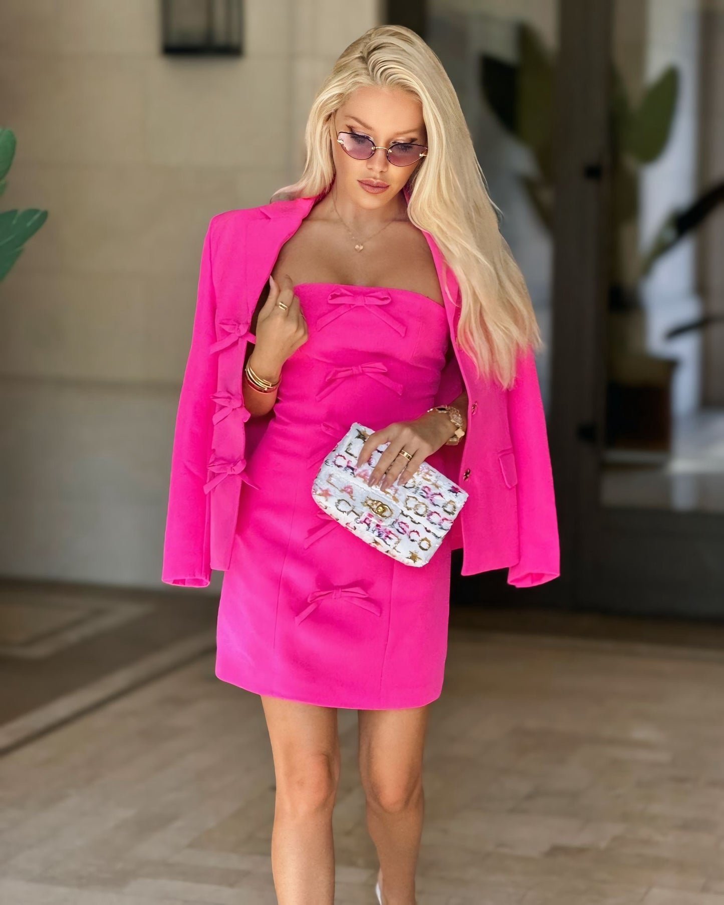 Clara Fuchsia Two Pieces Set