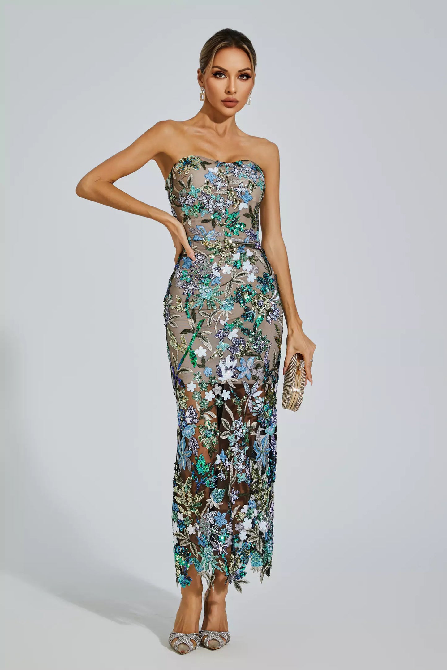 Micha Midi Sequin Dress