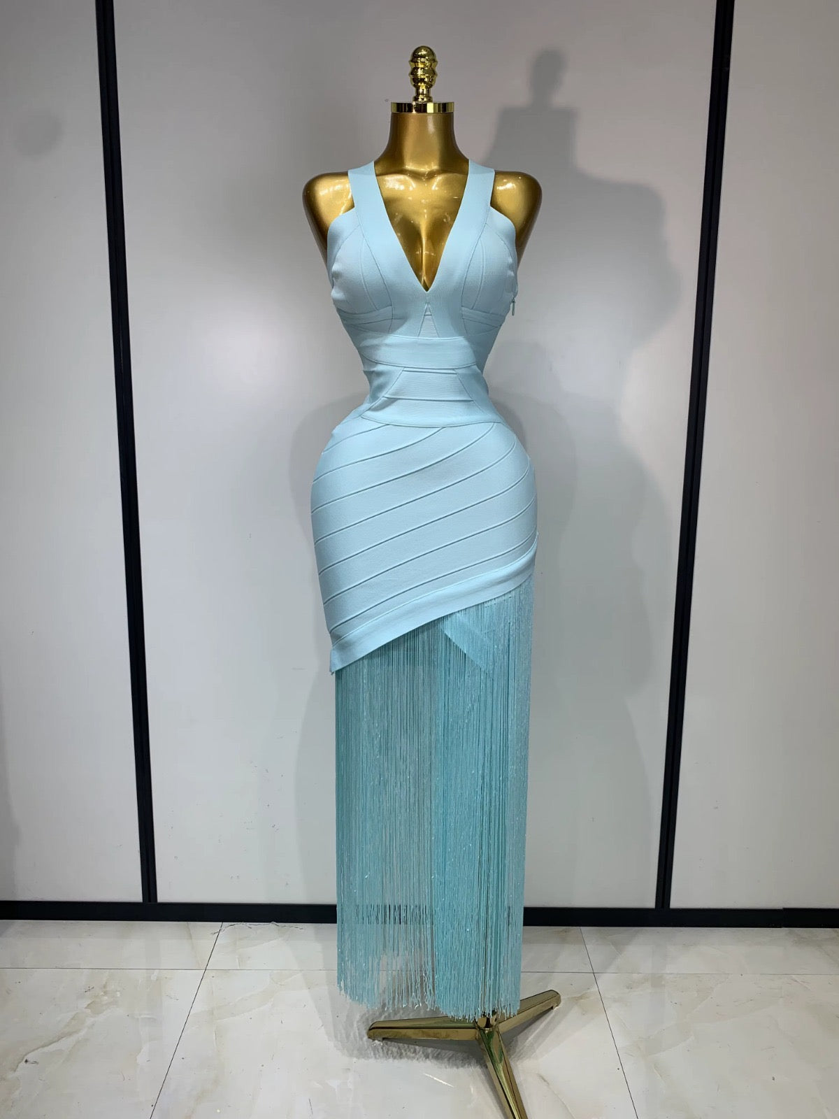 Aurora Fringe Bandage Dress