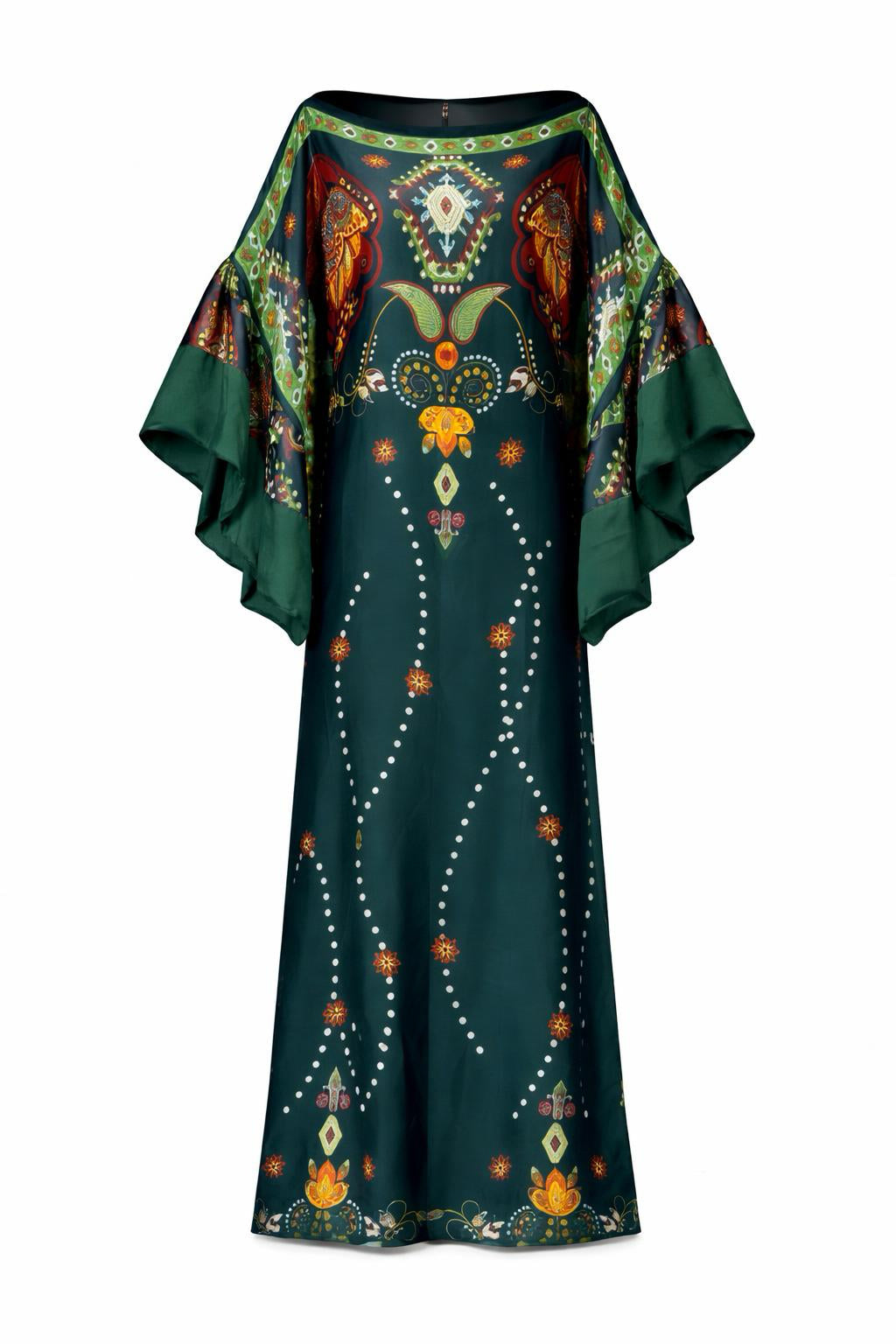 Amara Printed Silk Abaya
