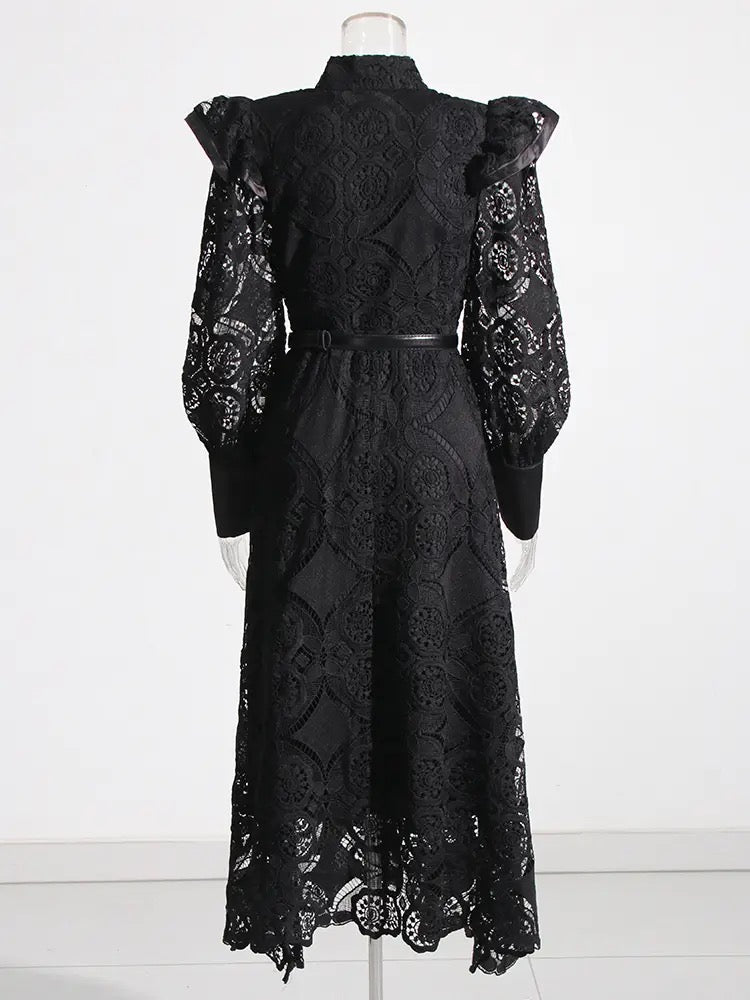 Sia Patchwork Lace Dress