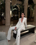 Conjunto Haifa Blanco Dos Piezas