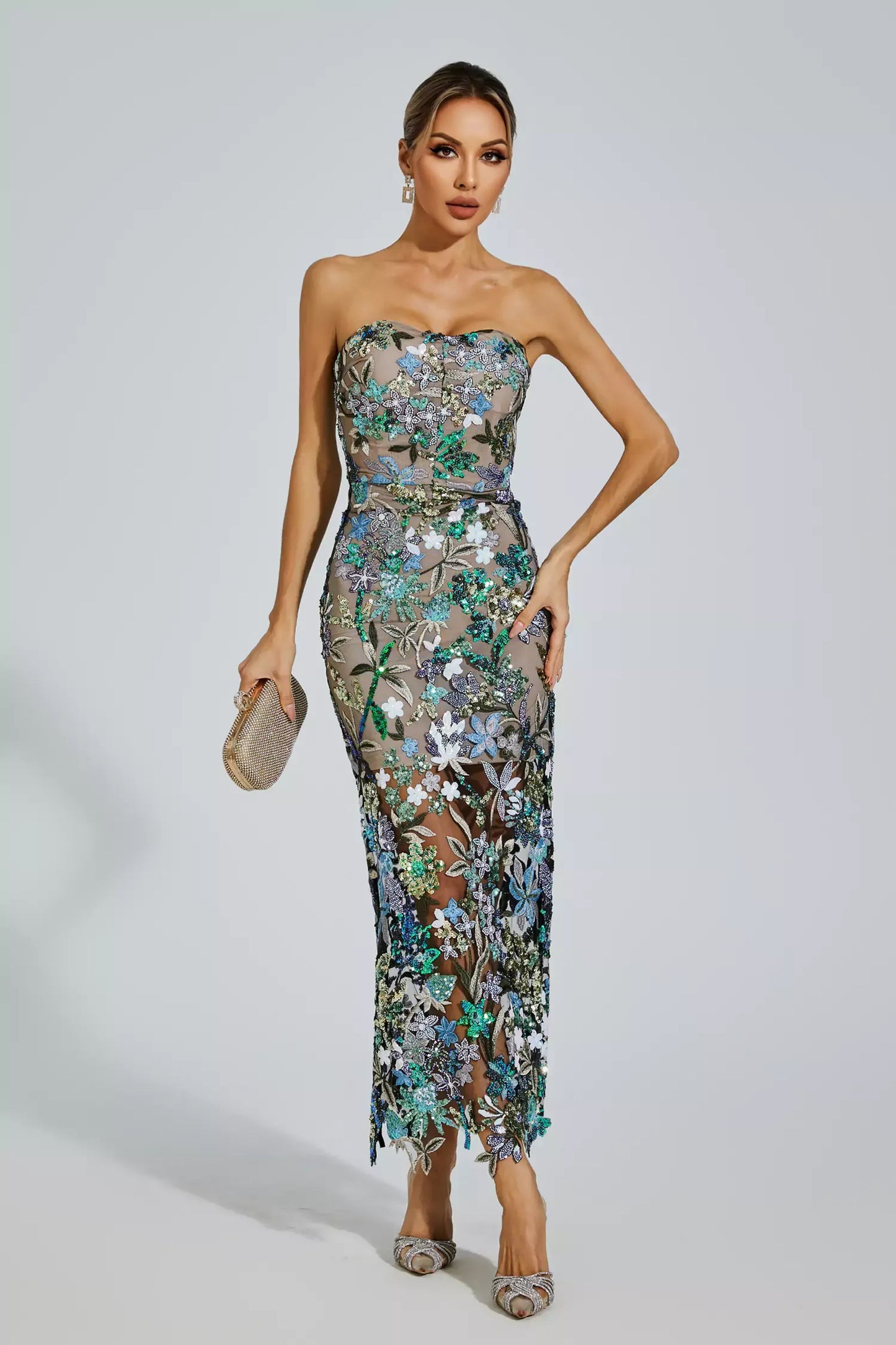 Micha Midi Sequin Dress