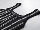 Black & White Knit Bandage Mini Dress