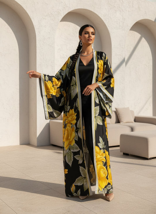Safa Silk Abaya