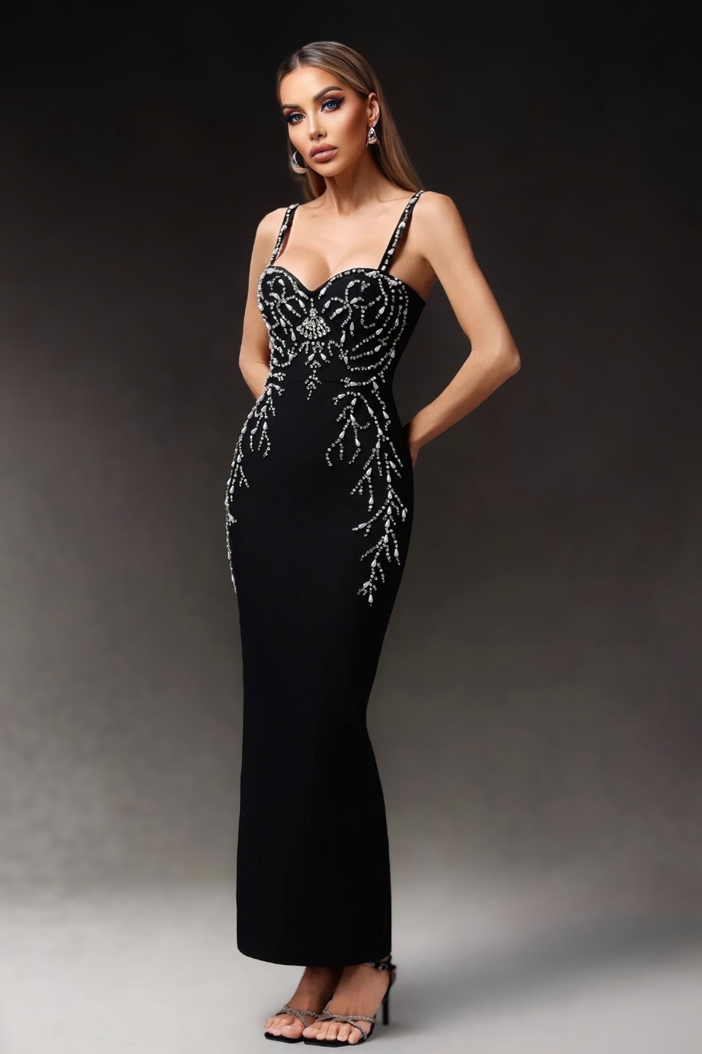 Ria Long Bandage Dress