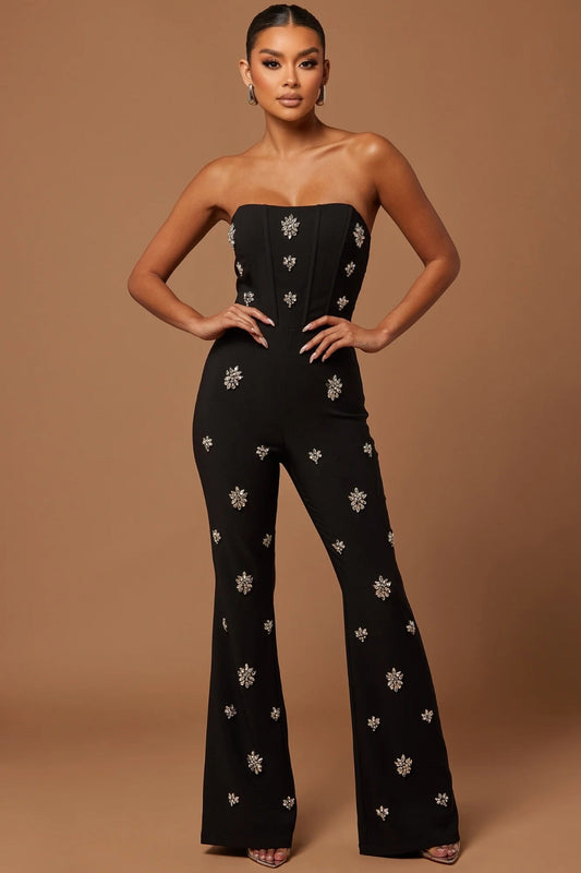 Emblished Evening Jumpsuit