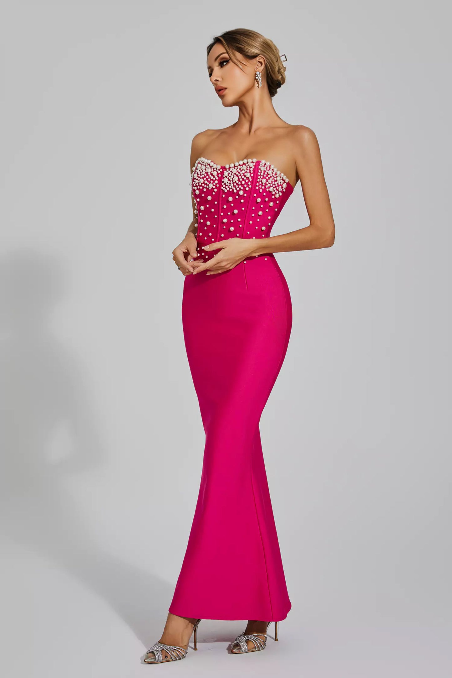 Clara Fuchsia Bandage Dress