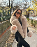 CHAQUETA DE PIEL GENUINA RENE ZORRO