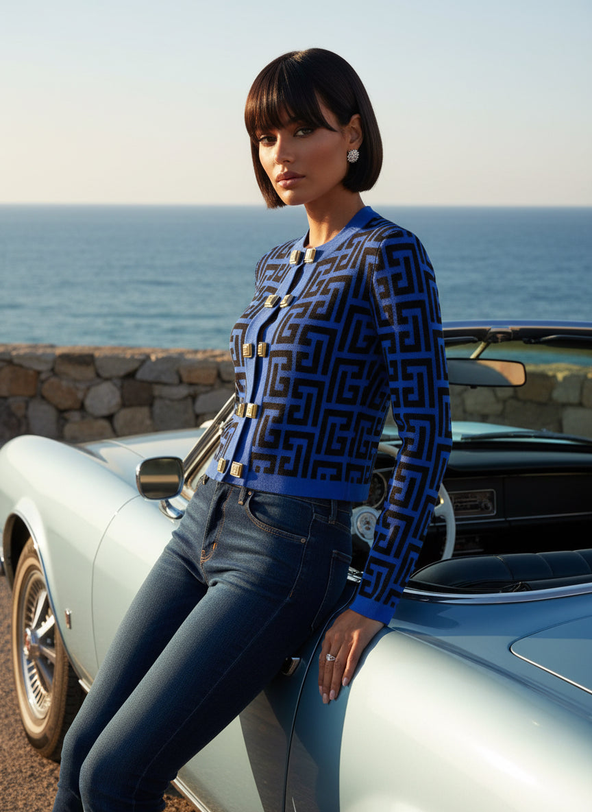 Maglione in lana a maniche lunghe Youmi