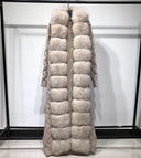 Fox Fur Cashmere/Knit Cardigan in beige
