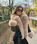 CHAQUETA DE PIEL GENUINA RENE ZORRO