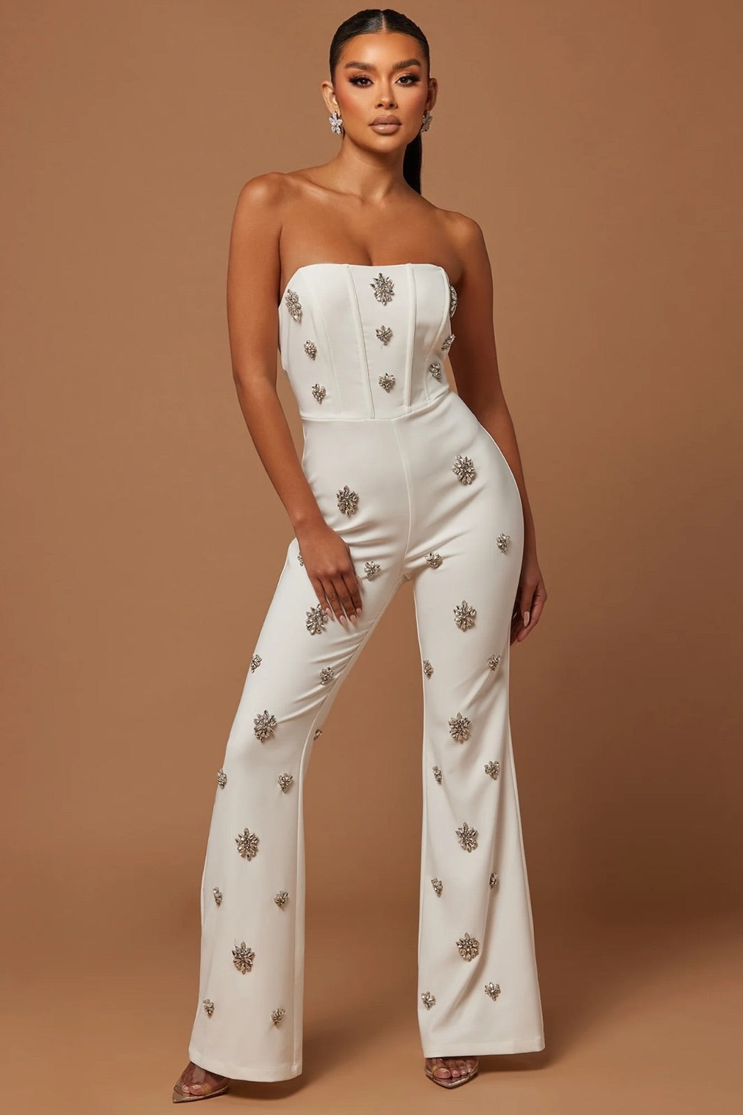 Emblished Evening Jumpsuit