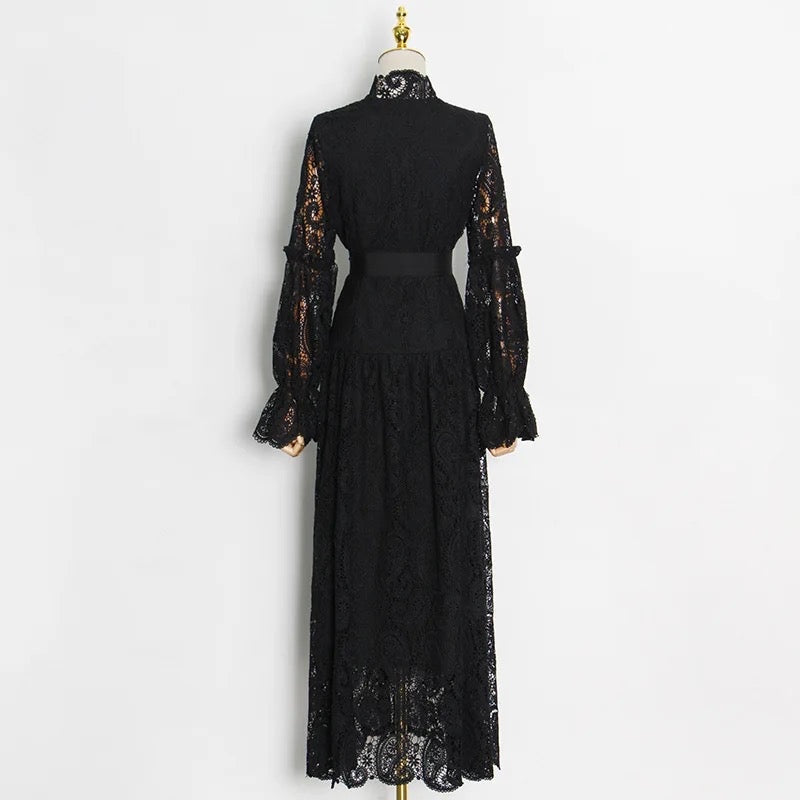 Hanna Patchwork Lace Dress