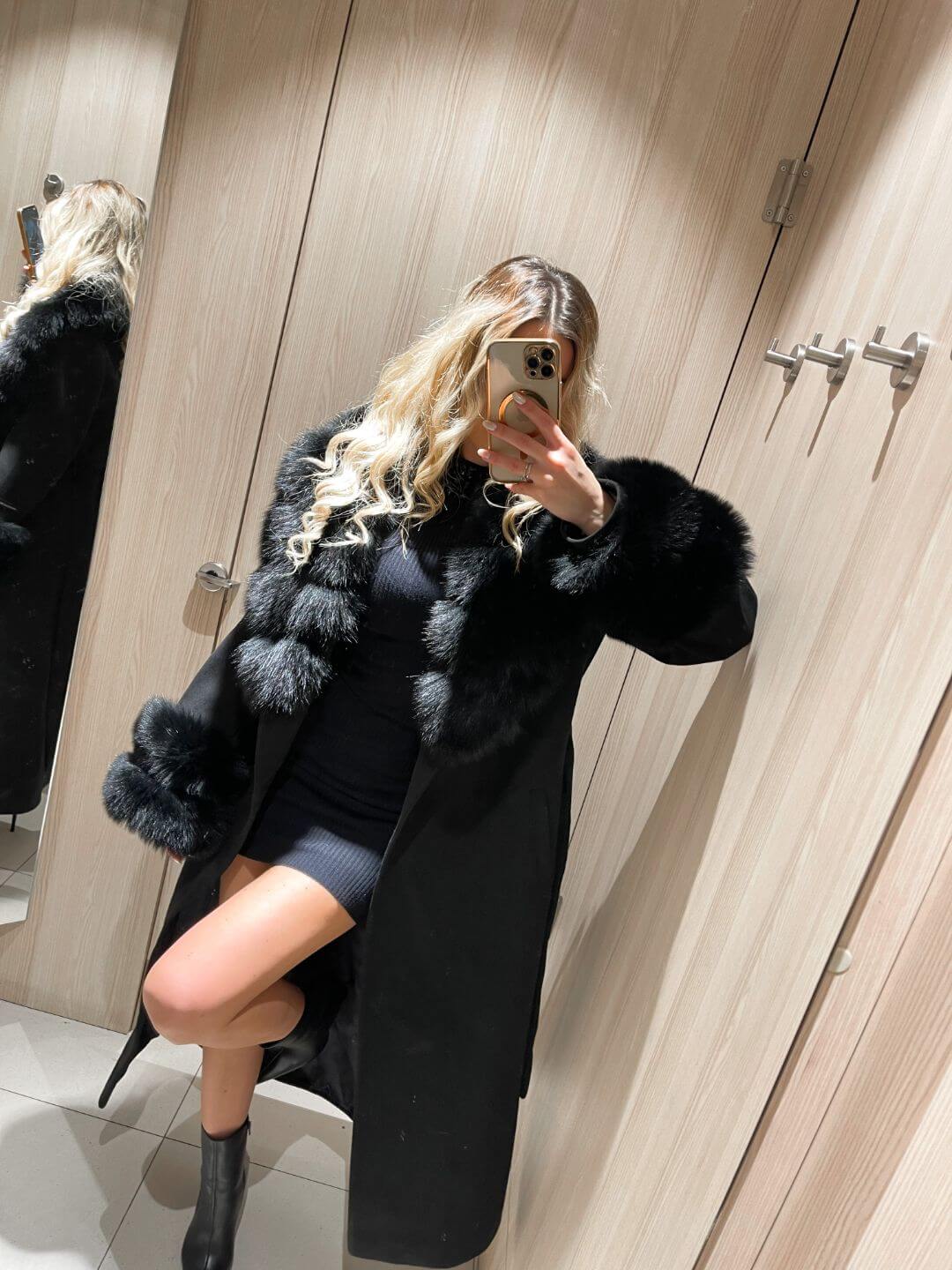 CLASSY CASHMERE FOX FUR COAT