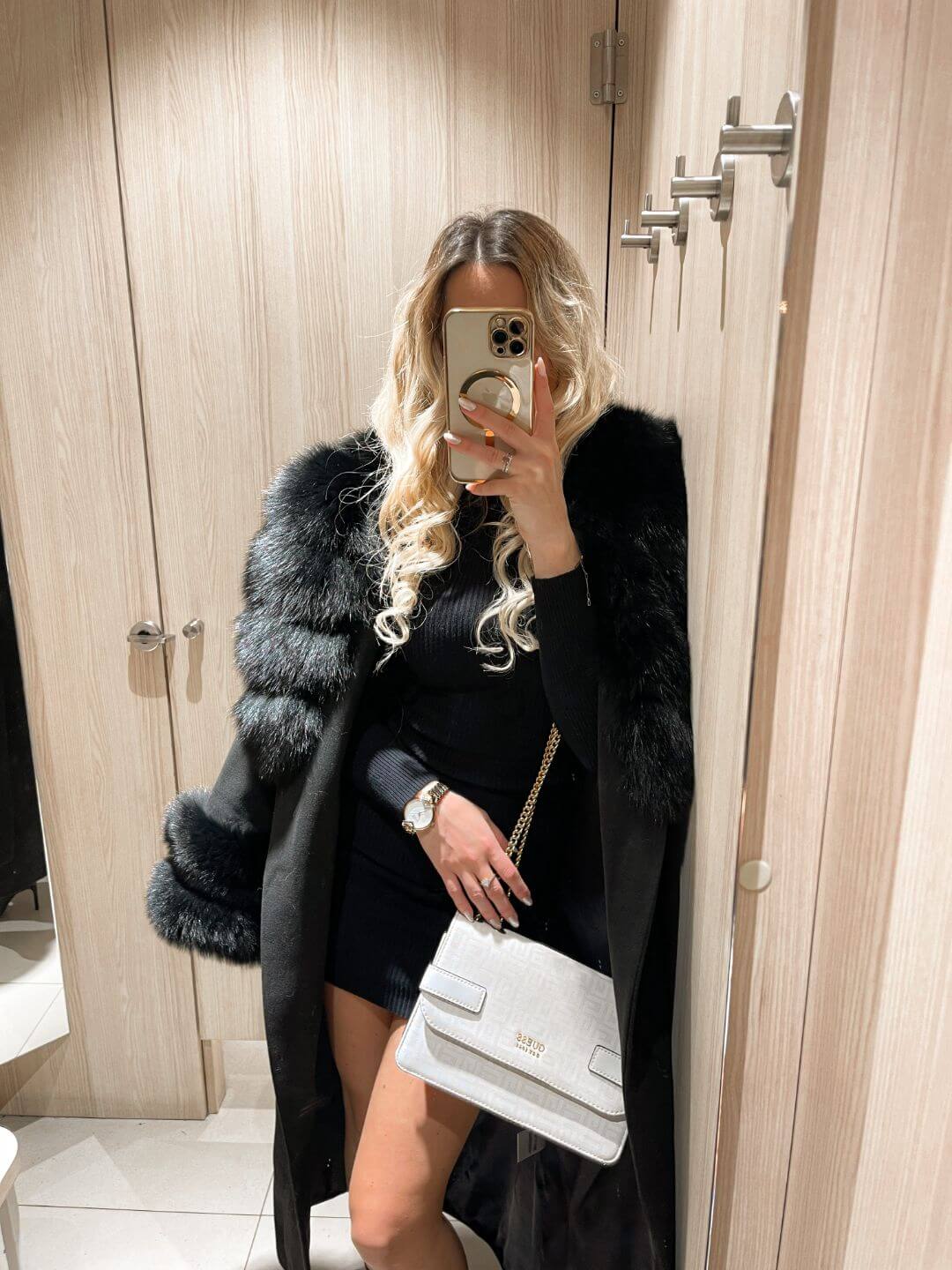 CLASSY CASHMERE FOX FUR COAT