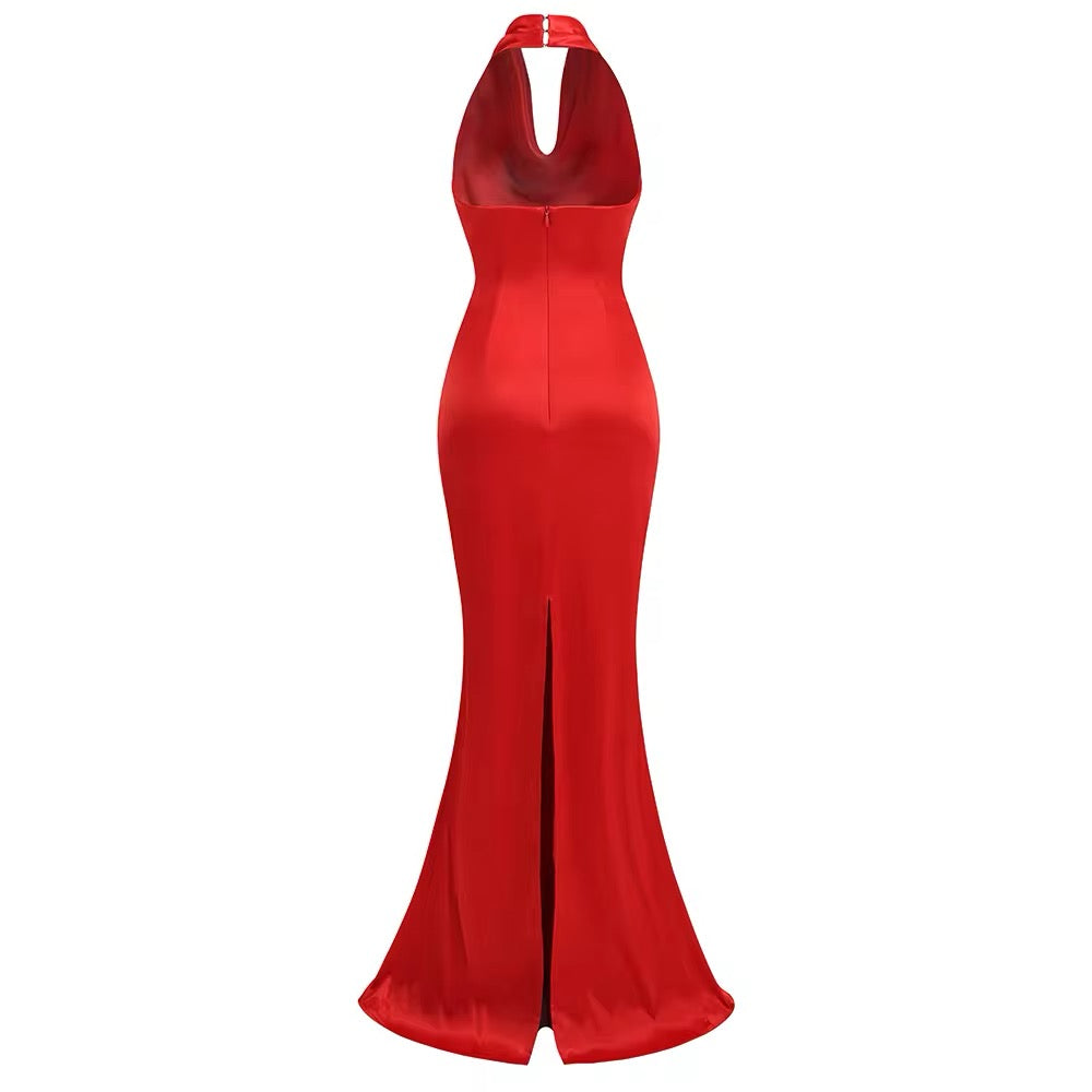 Clara Red Evening Dress