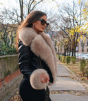 CHAQUETA DE PIEL GENUINA RENE ZORRO