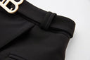 Conjunto de Falda Dos Piezas en Blanco y Negro